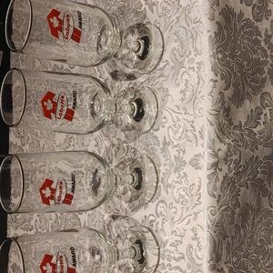 3/$50 4 Labatt's Award Stemmed Beer Glasses